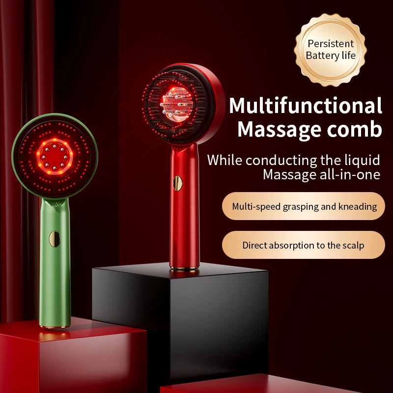 High-end Model Quality Goods Meridian Electric Head Massager Musical Function Color Light Spray Moisturizing Beauty Hair Care