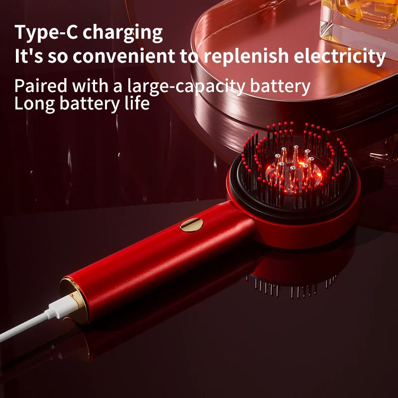 High-end Model Quality Goods Meridian Electric Head Massager Musical Function Color Light Spray Moisturizing Beauty Hair Care