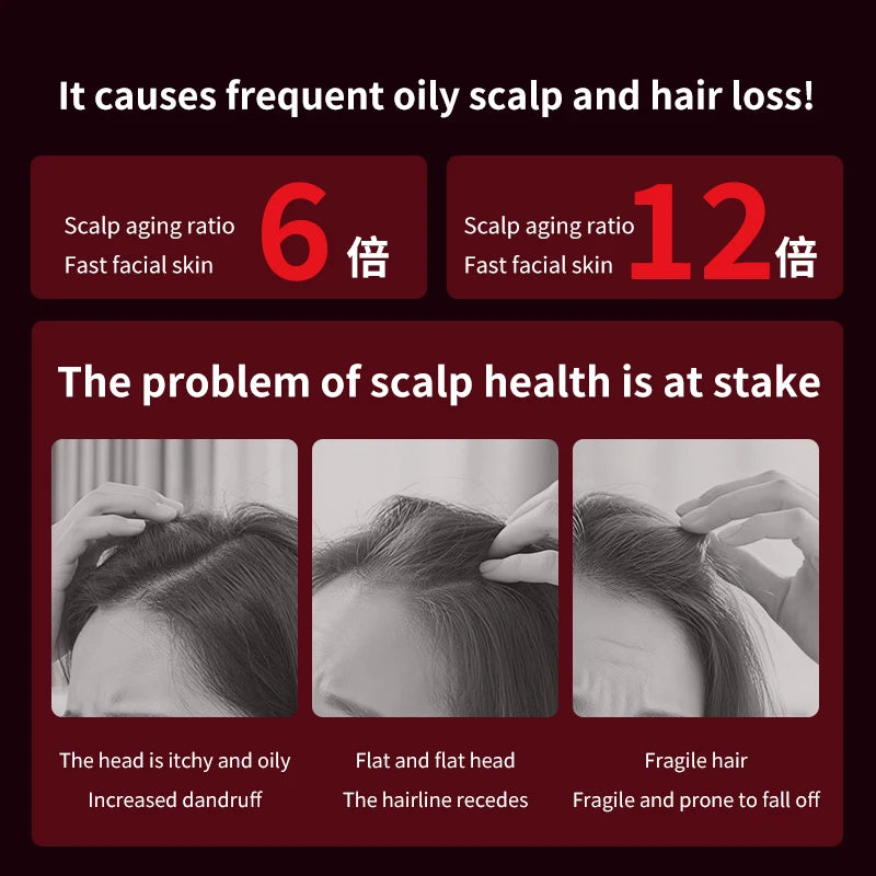 High-end Model Quality Goods Meridian Electric Head Massager Musical Function Color Light Spray Moisturizing Beauty Hair Care