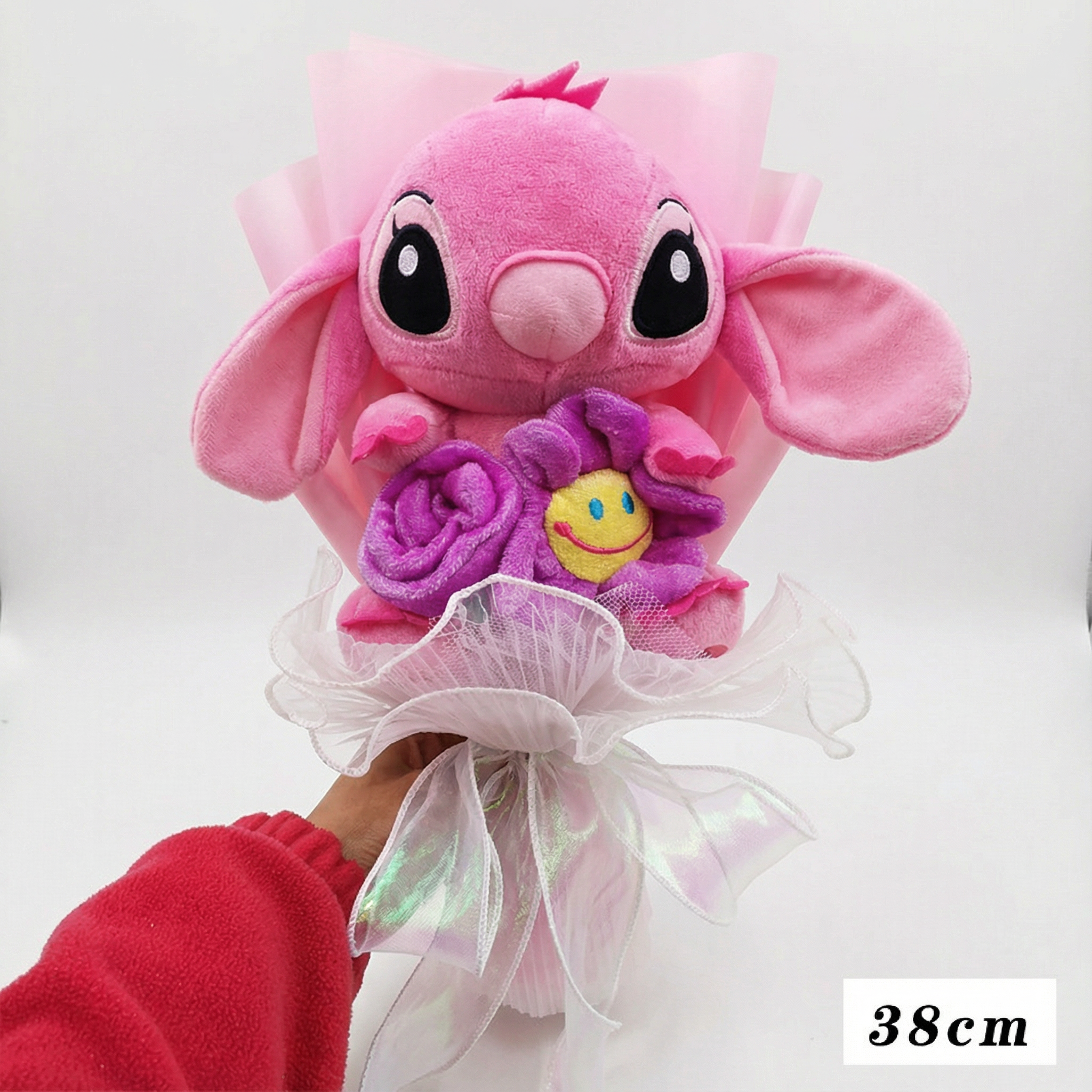 Stitch Edición Especial con ramo de Flores Eternas.